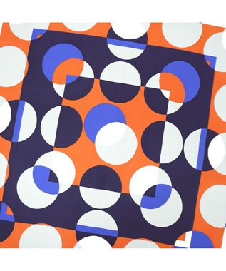Marca ＜秋の新色！＞ 【the PORT by marca】LIGHT 大判 シルクツイル スカーフ ORANGE