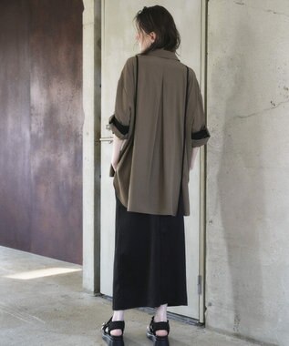 YECCA VECCA ストリングデザインシャツ Khaki