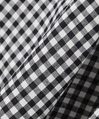 ANY KIDS シャンブレーライクスカート ブラック×ギンガム