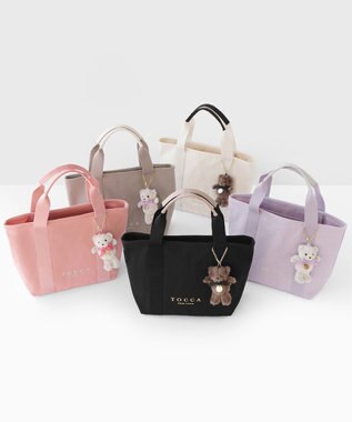 TOCCA 【ぬいぐるみチャーム付き】TOCCA AMICO CANVAS TOTE キャンバストート アイボリー系