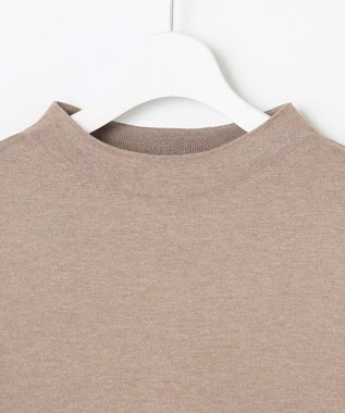 J.PRESS LADIES L Vis/Peスパーク カラーブロッキング ニット モカ×ダークブラウン系