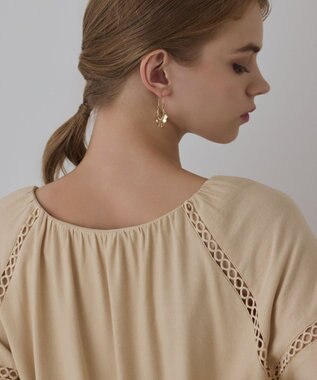 GRACE CONTINENTAL エンブロイダリーカフタンワンピース ベージュ