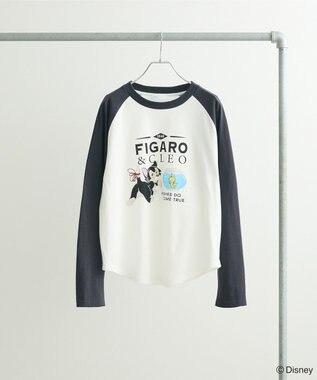 Green Parks ピノキオ／ラグランプリントＴシャツ Charcoal Gray