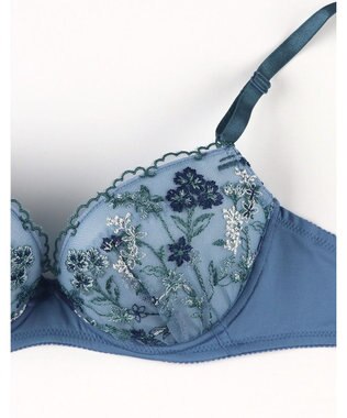 une nana cool ボタニカル柄のレースが華やか Botanic Garden インディゴブルー