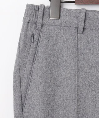 JOSEPH ABBOUD 【ウエストも伸びる！/ハイパワーストレッチ/洗える】2WAYストレッチ メルトンジャージーパンツ ライトグレー系