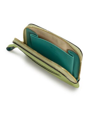 PELLE BORSA ラウンドファスナーミニ財布 Fine Goods フィーネグッズ 5453 レタスグリーン