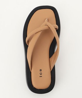 ICB ソファトングサンダル ベージュ系