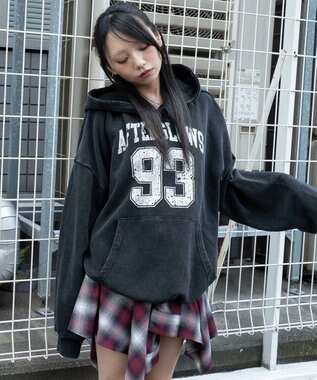 WEGO グラフィックプルパーカー スミクロ