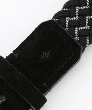 JOSEPH ABBOUD 【キングサイズ・イタリア素材・ストレッチ・日本製】ウールビスコースストレッチベルト ブラック系