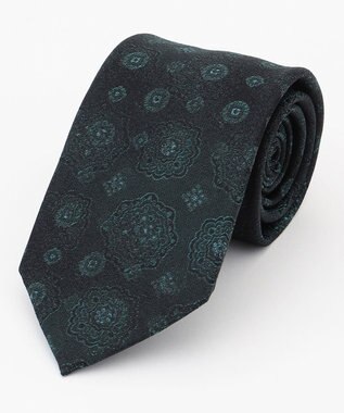 JOSEPH HOMME 【LEON 6月号掲載】オーナメントジャガード　ネクタイ ダークグリーン系7