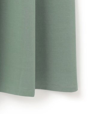 23区 L 【Oggi8月号掲載/接触冷感/洗える】ツイストコットンプレーティング スリーブレスワンピース モスグリーン系