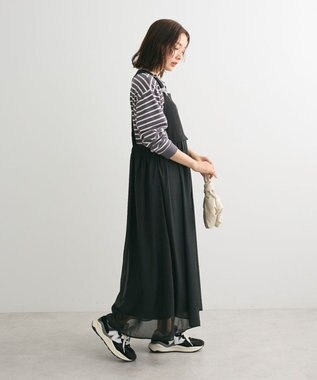 Green Parks ボーダープルオーバー Gray