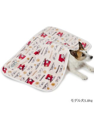 PET PARADISE スヌーピー ブランケット 《うたたね柄》 ベージュ