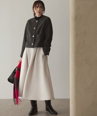  【VERY×UNFILOコラボ】BEAUTY FORM JERSEY+ ボリューム フレアスカート