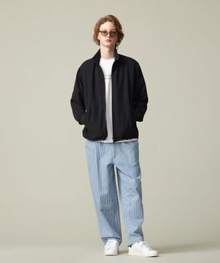 J.PRESS YORK STREET 【UNISEX】ジャージライクツイル トラックジャケット ブラック系