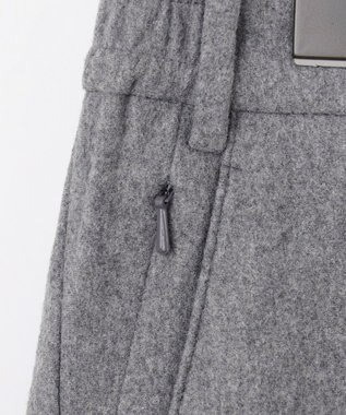 JOSEPH ABBOUD 【ウエストも伸びる！/ハイパワーストレッチ/洗える】2WAYストレッチ メルトンジャージーパンツ ライトグレー系