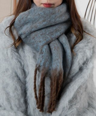 WEGO 【ユニセックス着用ITEM】ワイドフリンジストール 柄4