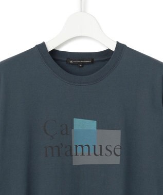 23区 S 【洗える】Ca mamuse ロゴ TEE ダルブルー系