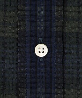 J.PRESS MEN 【Aero Weave】クールマックスサッカー チェック シャツ / B.D. ネイビー系3