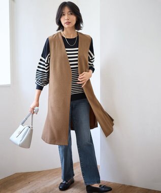 ANY ロングジレ キャメル