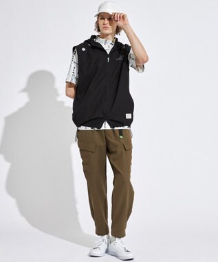 PW CIRCULUS 【袖2WAY】【MEN】デタッチャブル アノラック ブラック系