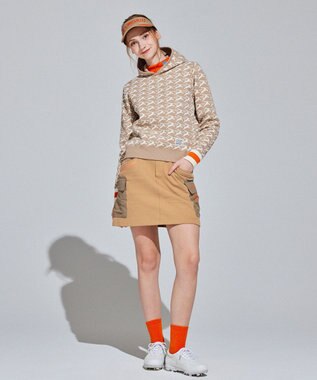 PW CIRCULUS 【WOMEN】裏毛カーゴスカート ベージュ系