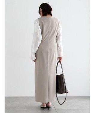 Te chichi ドレープ I ラインワンピース【AOYAMA FASHION ASSOCIATION × Te chichi】 グレー