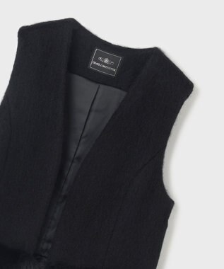 GRACE CONTINENTAL モヘアシャギーベスト ブラック