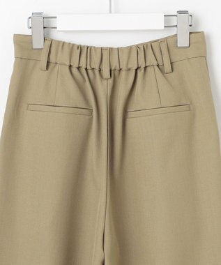 Feroux リボンディテール セミワイドパンツ カーキ系