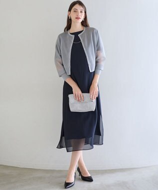 23区 L 【APPLAUDIR】グロッシードルマン カーディガン シルバー系