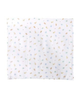 MIKI HOUSE HOT BISCUITS 二重織ガーゼのマルチケット ベージュ