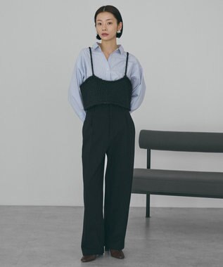 AMERICAN HOLIC 美・美・美あったかワイドパンツ Brown