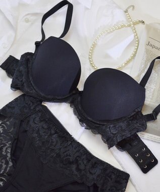 BRADELIS New York 【BRADELIS FIT  / 響きにくいシームレスタイプ】モーリーブラ シンプル  響きにくいモールドカップ仕様 ブラック