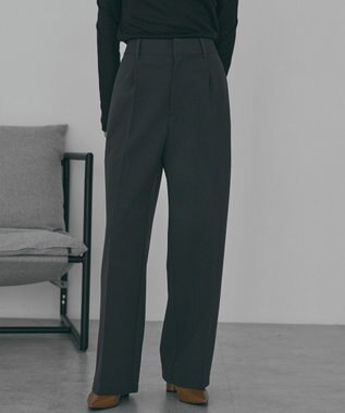 AMERICAN HOLIC 美・美・美あったかワイドパンツ Charcoal Gray