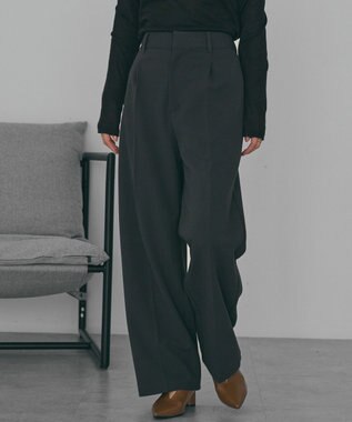 AMERICAN HOLIC 美・美・美あったかワイドパンツ Charcoal Gray