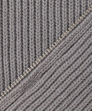 UNFILO MENS スウェットライク ジップベスト [24年秋冬商品] ライトグレー