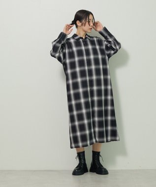 Green Parks ロングシャツワンピース