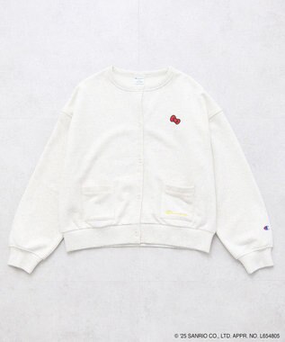 earth music&ecology チャンピオン　ハローキティ×ｅｍａｅ裏毛カーディガン Oatmeal