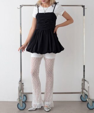 WEGO バルーンキャミワンピース ブラック