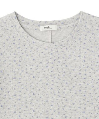 earth music&ecology アイレットミニ裏毛Tシャツ Gray Mixture