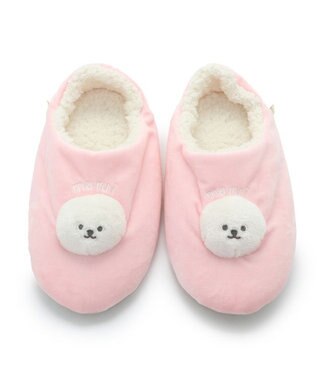 Mother garden ふわんこ もこもこ ルームシューズ《 レディース フリーサイズ 》23cm~25cm ピンク