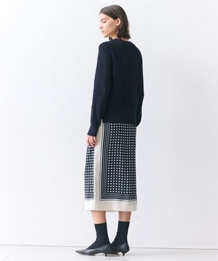 BEIGE， HELIODOR / スポンディッシュマリンボタンニット Navy