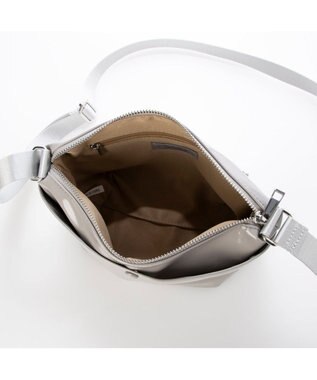 UNBILLION カシュカシュ cachecache / ソフトエナメル舟型ショルダー ライトグレー