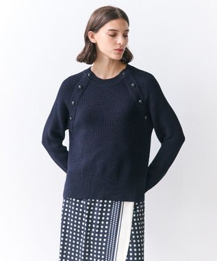 BEIGE， HELIODOR / スポンディッシュマリンボタンニット