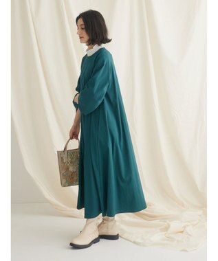 CRAFT STANDARD BOUTIQUE レーヨンデシンドレッシーワンピース Green