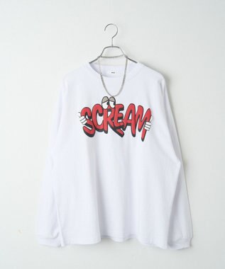 WEGO 【SETITEM】アクセ付きグラフィックロンT ホワイトその他