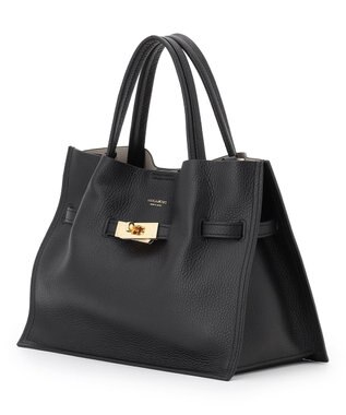 23区 【先行予約】VIOLAd'ORO イタリアンWフェイスレザー トートバッグ ブラック系