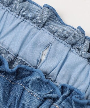 ANY KIDS デニム ガウチョ ブルー