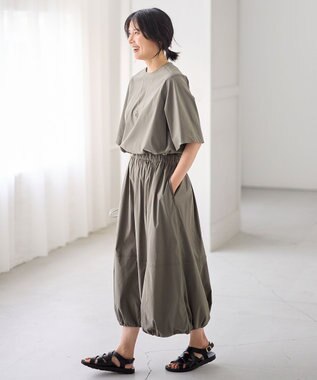 ANY オーバーシルエットブラウス カーキ