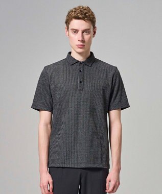 JOSEPH HOMME 【新型】メランジクロスジャージー　ポロシャツ ブラック系